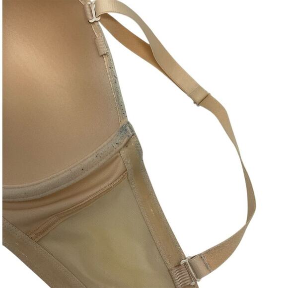 Elomi Womens Convertible Strapless Bra Beige 38F Molded Cups Underwire - Picture 4 of 8